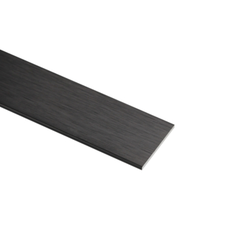 Plat profiel aluminium mat zwart 20x2x1000mm