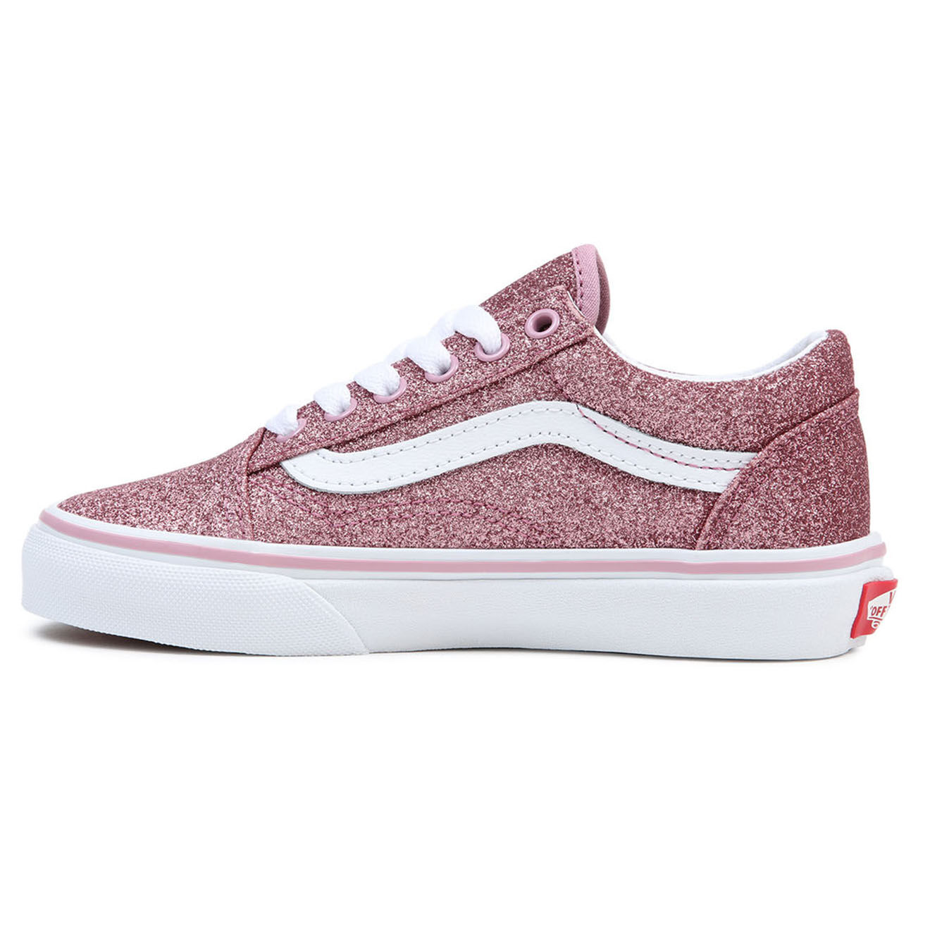 Vans Sneakers en Cuir & Textile Old Skool roses