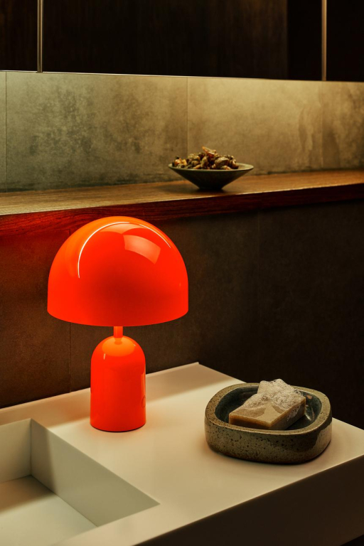 Tom Dixon Bell tafellamp LED oplaadbaar Fluro