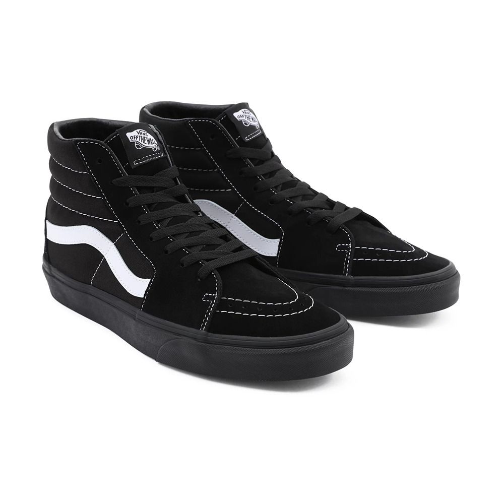 Vans SK8-HI - Sneakers (suede/canvas)blkblktrwht
