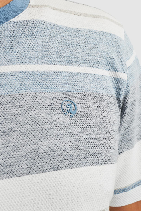 Cast Iron blauwe heren t-shirt