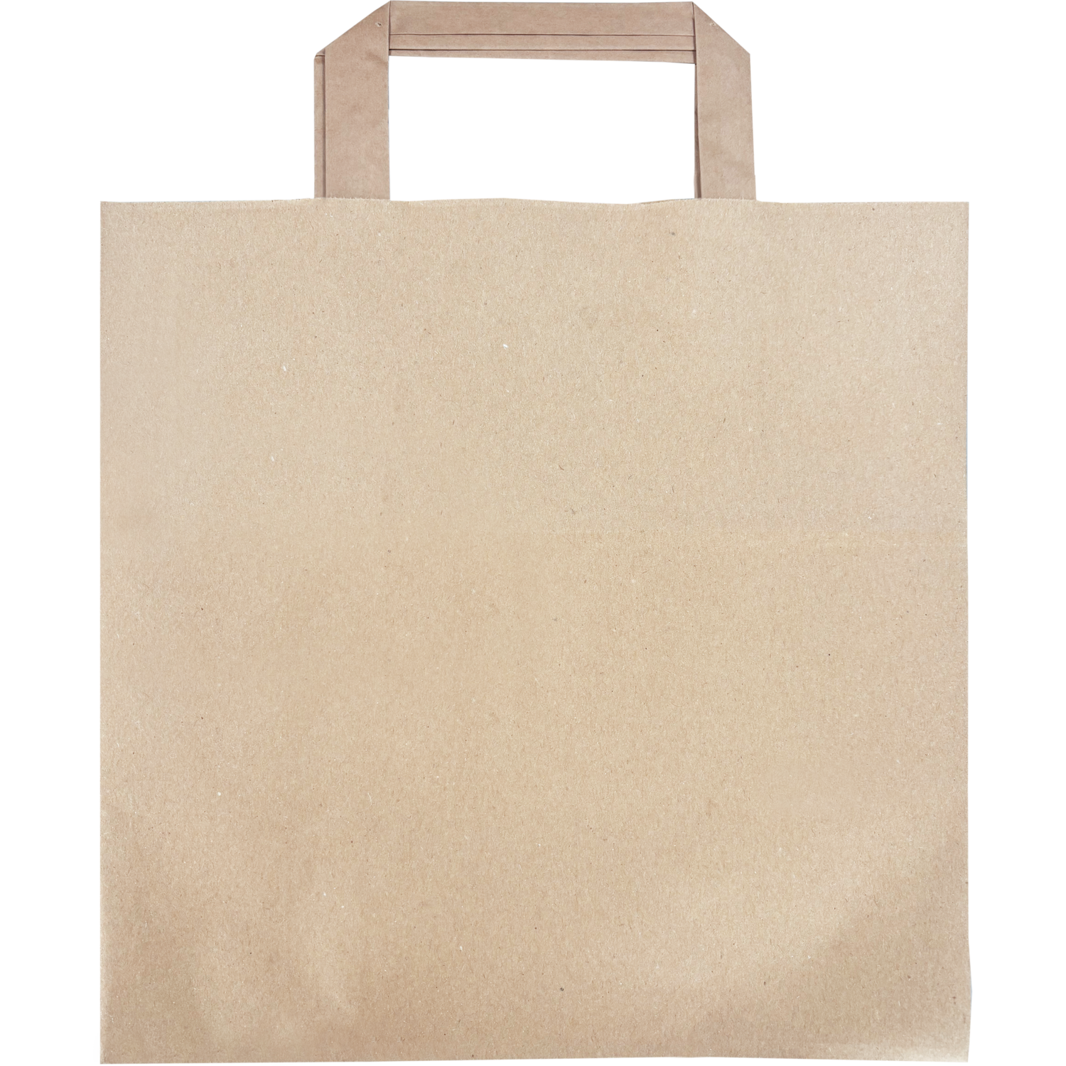 Tas, Papier, platte handgreep, 26x 16x26cm, draagtas, bruin
