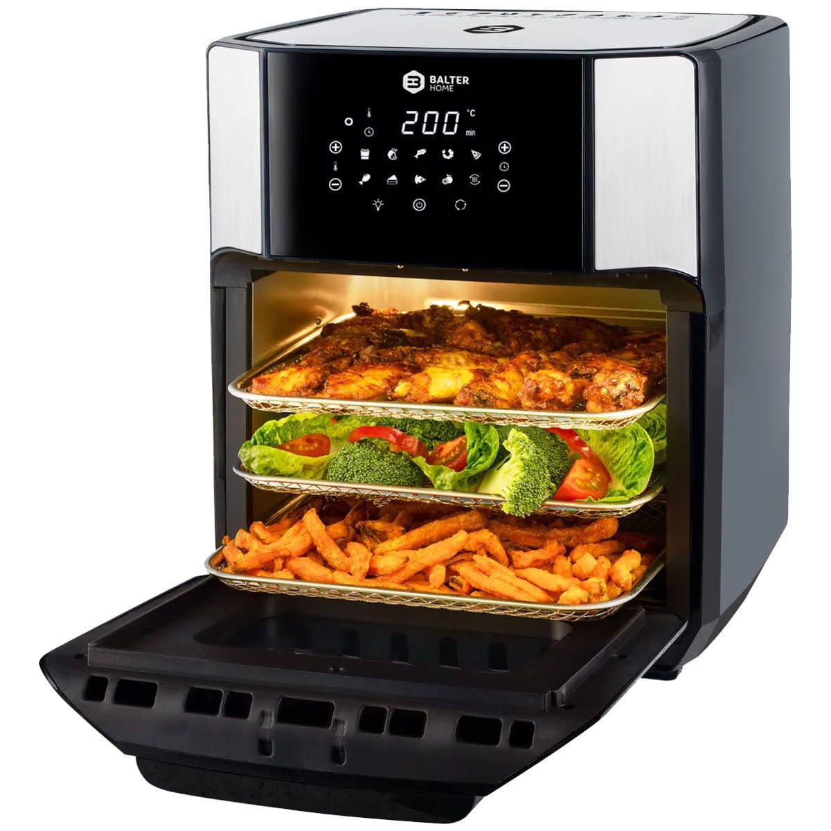 Balter Heißluftfritteuse HL-1200 Friteuse 12 Liter Mini Backofen