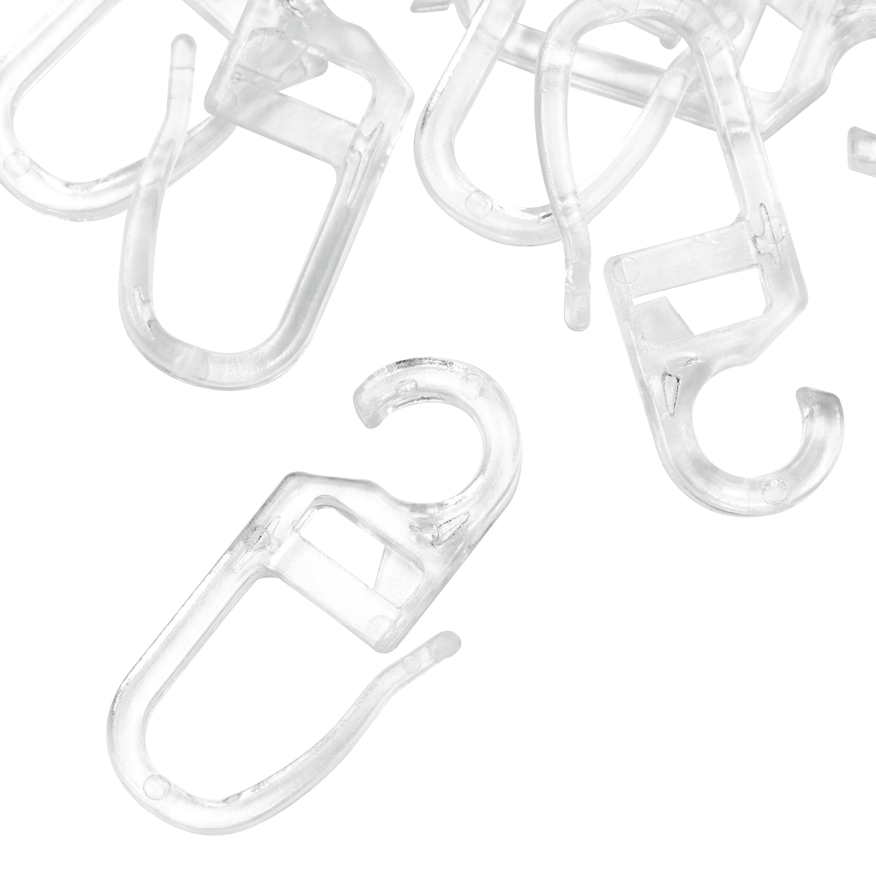Clipsfaltenhaken 6.2mm Clipsfaltenhaken - Transparent / B: 6.2 mm x T: 12.0 cm
