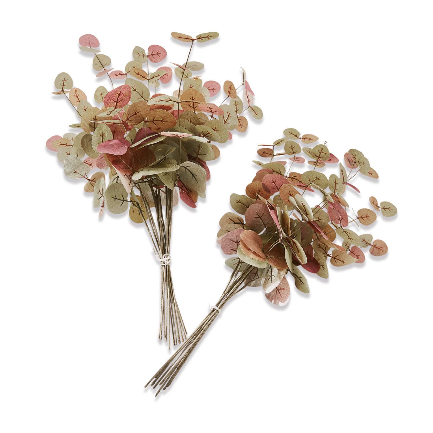 Dekoblume 2er Set Pignon grün/rot