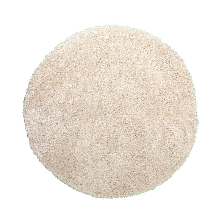 Rond Shaggy vloerkleed - Blaze Beige