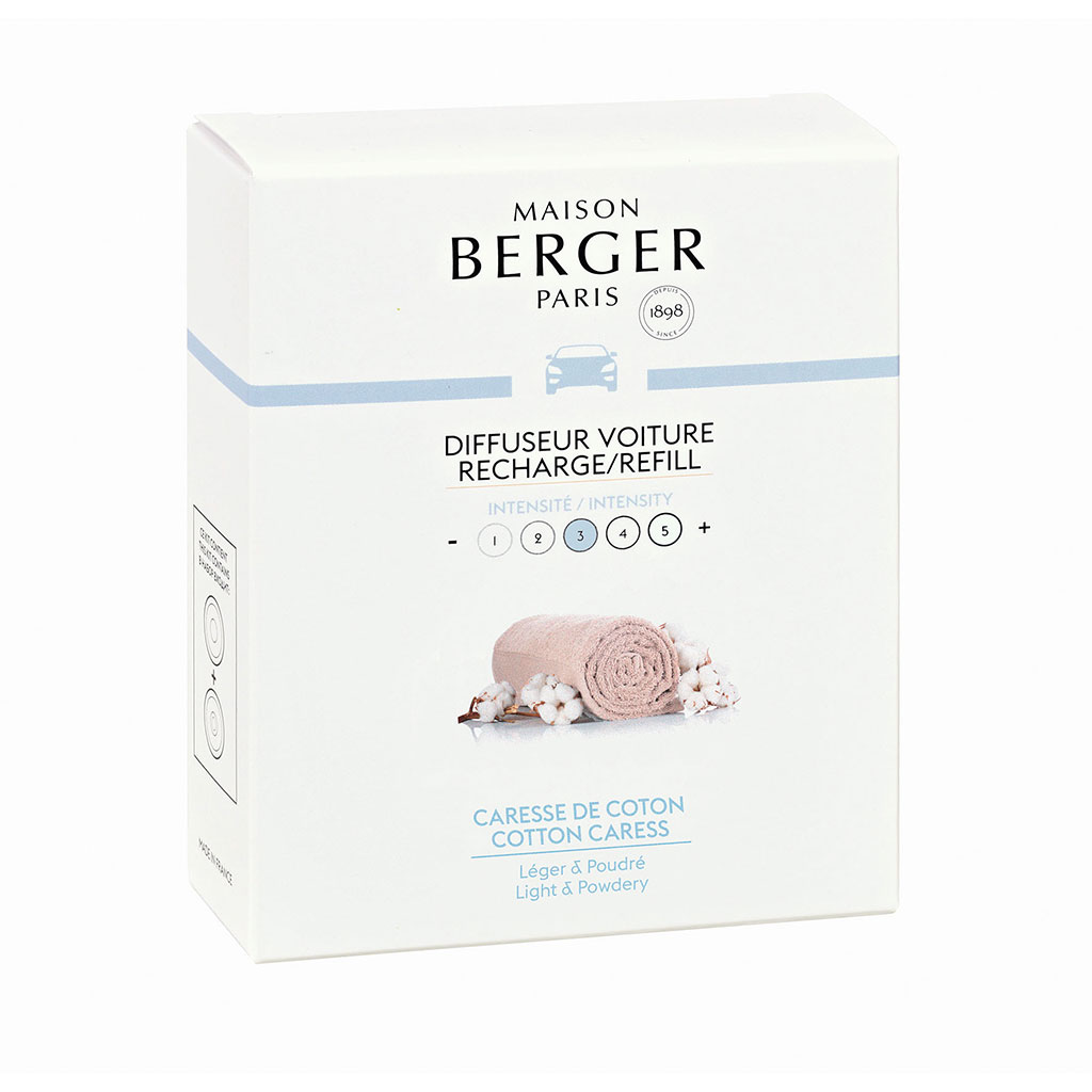 Recharge diffuseur voiture Caresse de Coton - MAISON BERGER