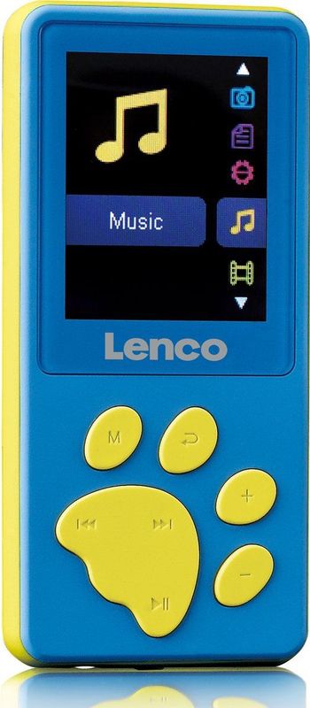 Lenco Xemio-560 MP3 Speler 8GB Geheugen Oordopjes Blauw