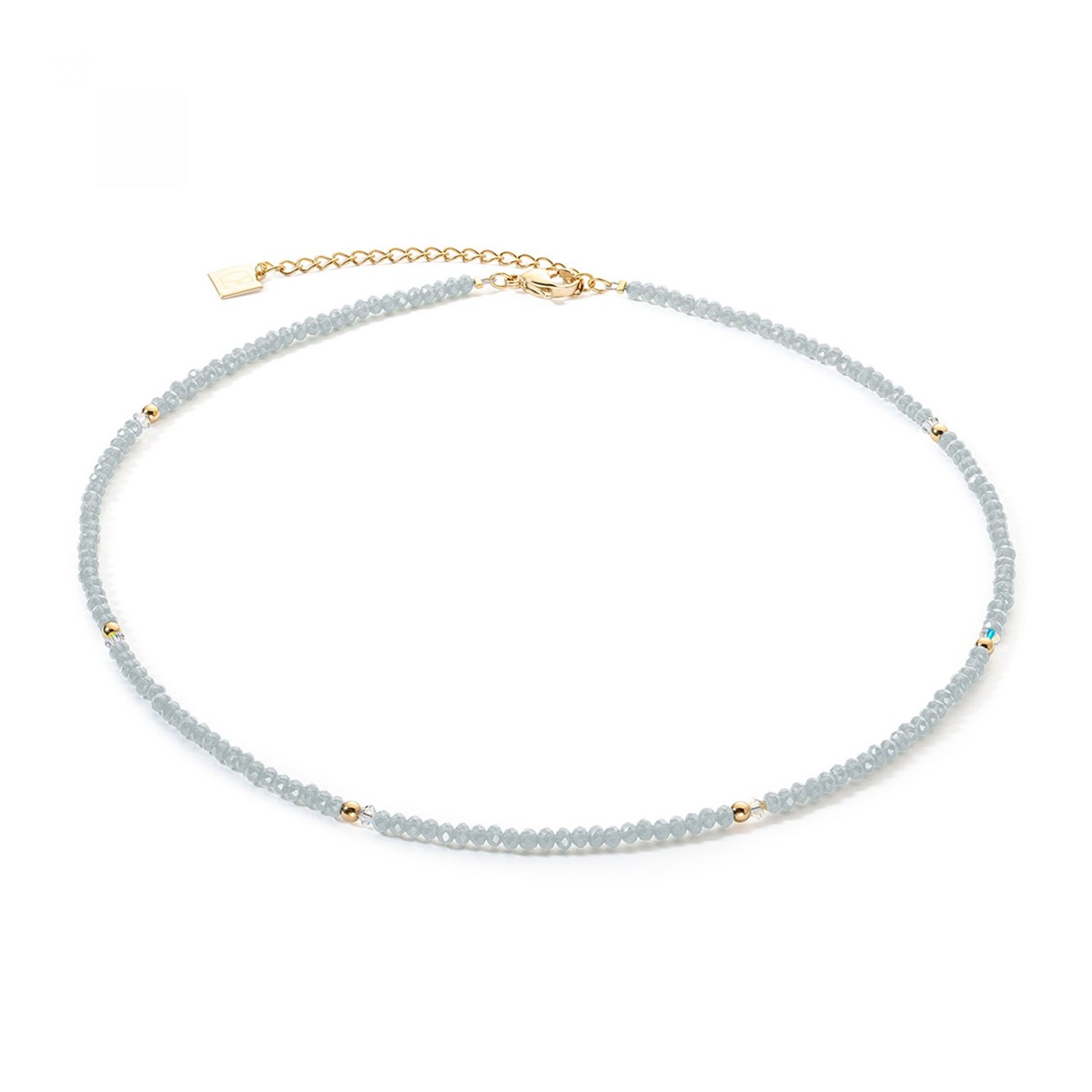 Collier Coeur de lion Little Twinkle doré-bleu glacé
