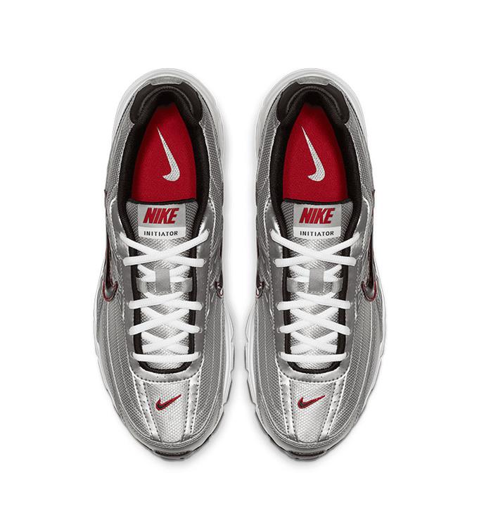MEN'S NIKE INITIATOR RUNNING SHOE METALLIC-SILVER-BLACK-WHITE