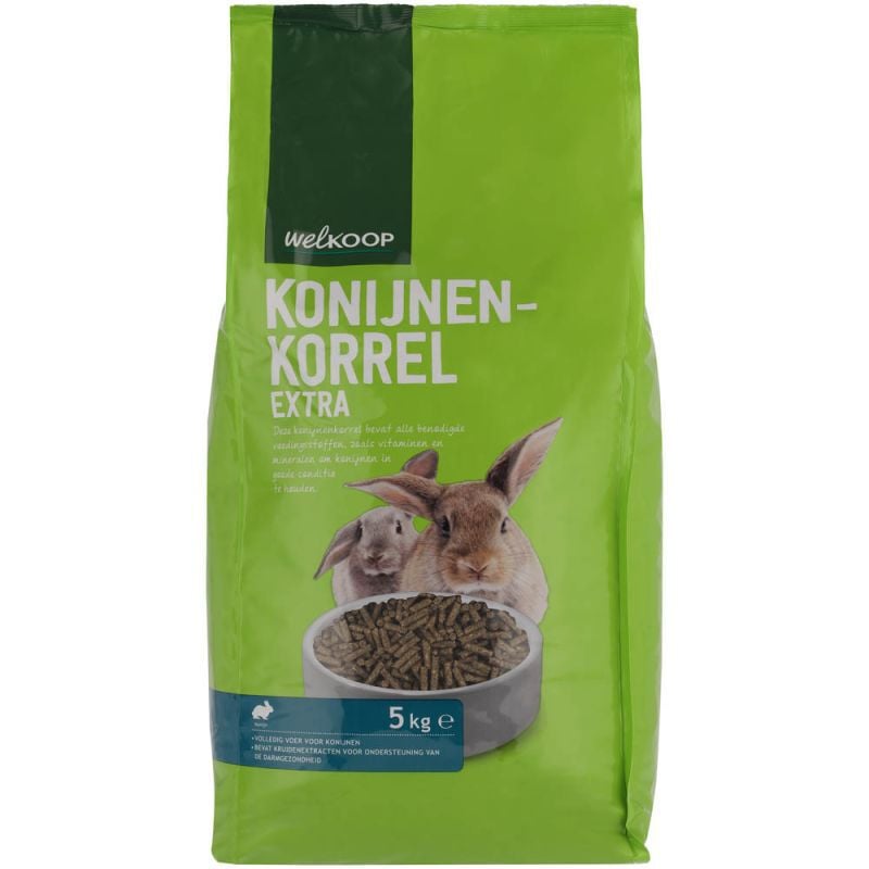 Welkoop Konijnenkorrel Extra - Konijnenvoer - 5 Kilogram