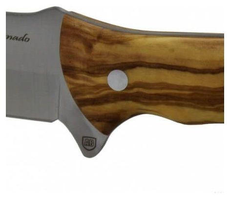 Couteau de survie Joker couteau à lame fixe CO66-avec manche en bois d'olivier