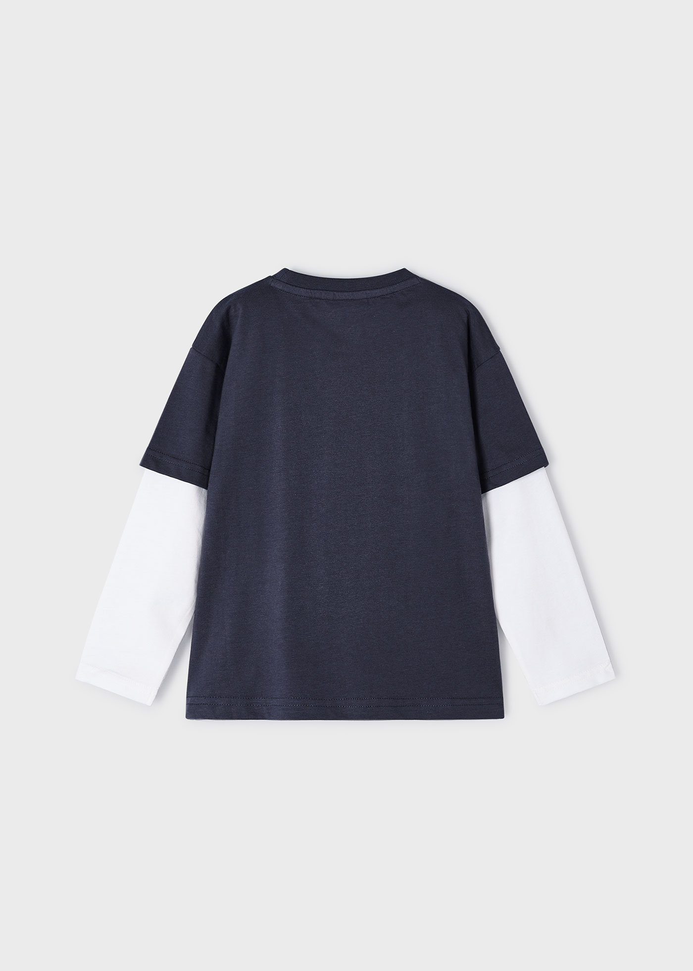 Camiseta de manga dupla Better Cotton Kiwi para meninos