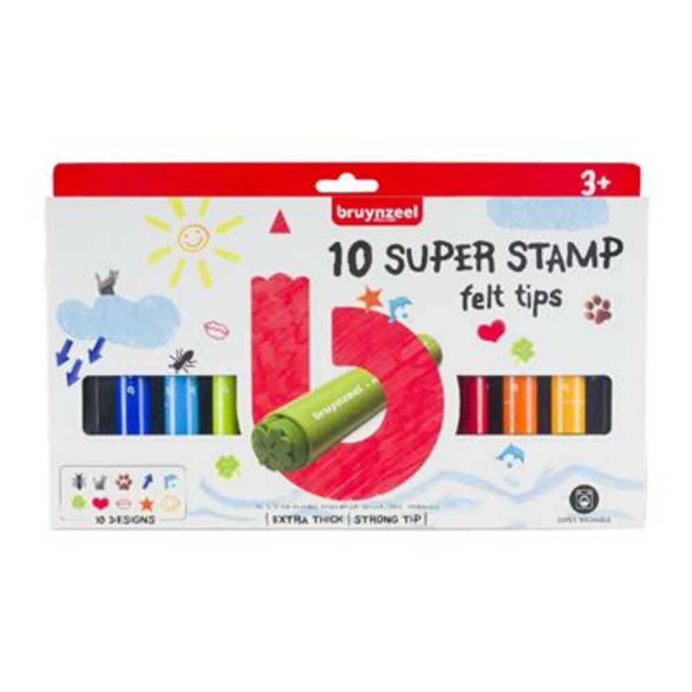 Bruynzeel Kids Mega Stempelstiften10 stuks