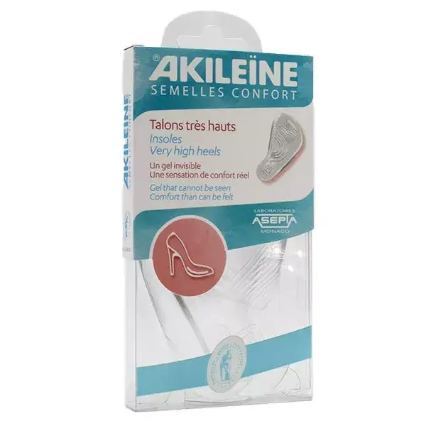 Palmilhas Akileïne Podoprotection Conforgel para sapatos de salto alto