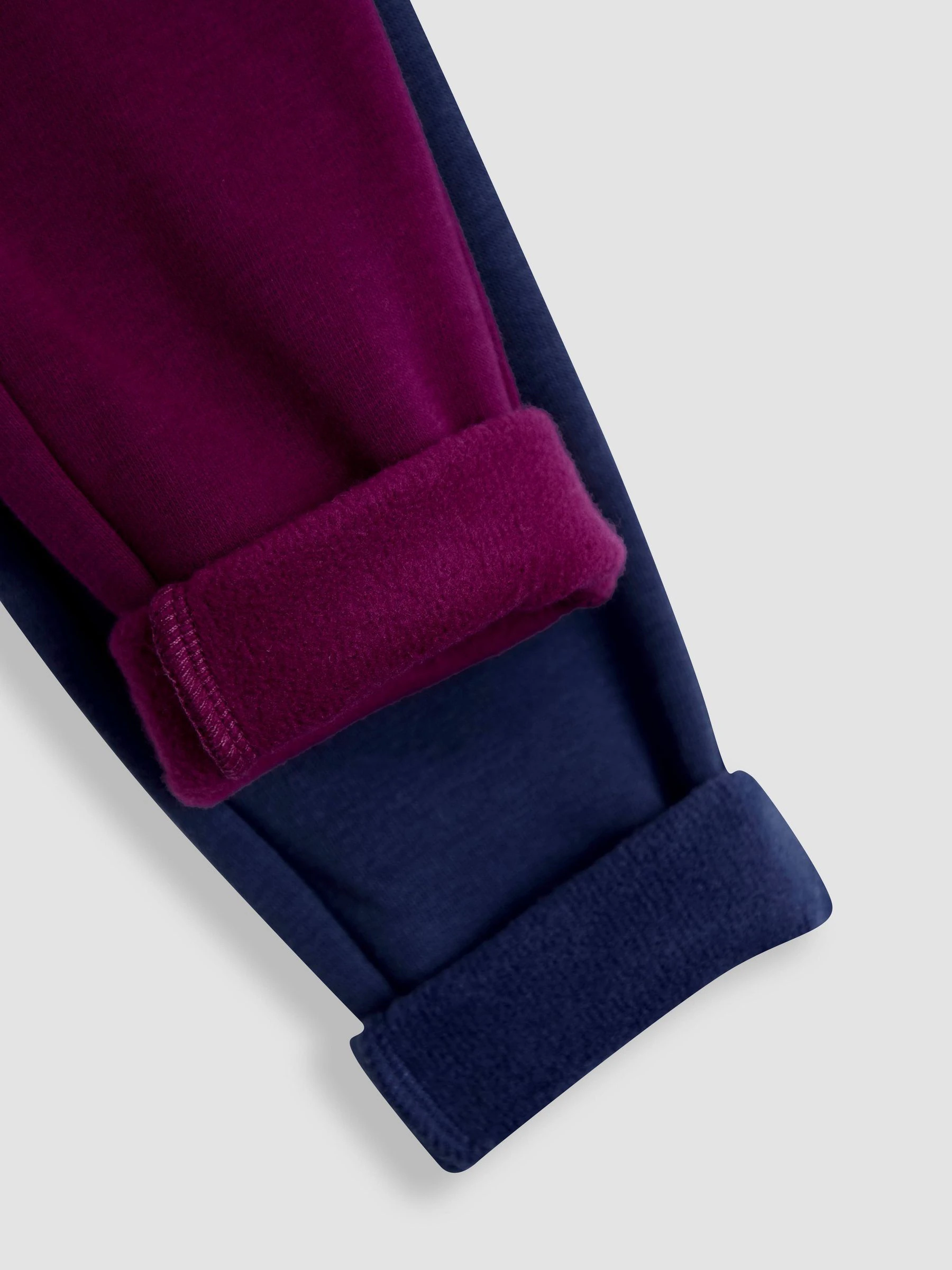 Paars - JoJo Maman Bébé Fleece-Lined Leggings 2 Pack