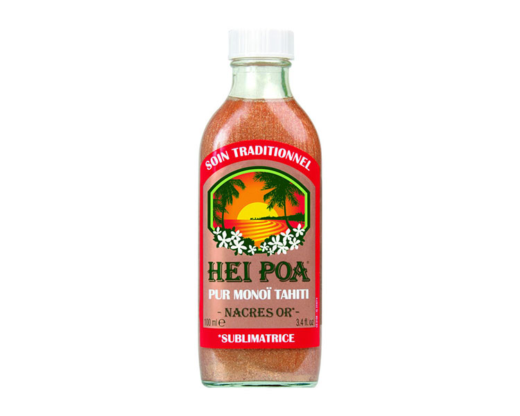 Hei Poa - Pur Monoi Nacres Or, 100ml