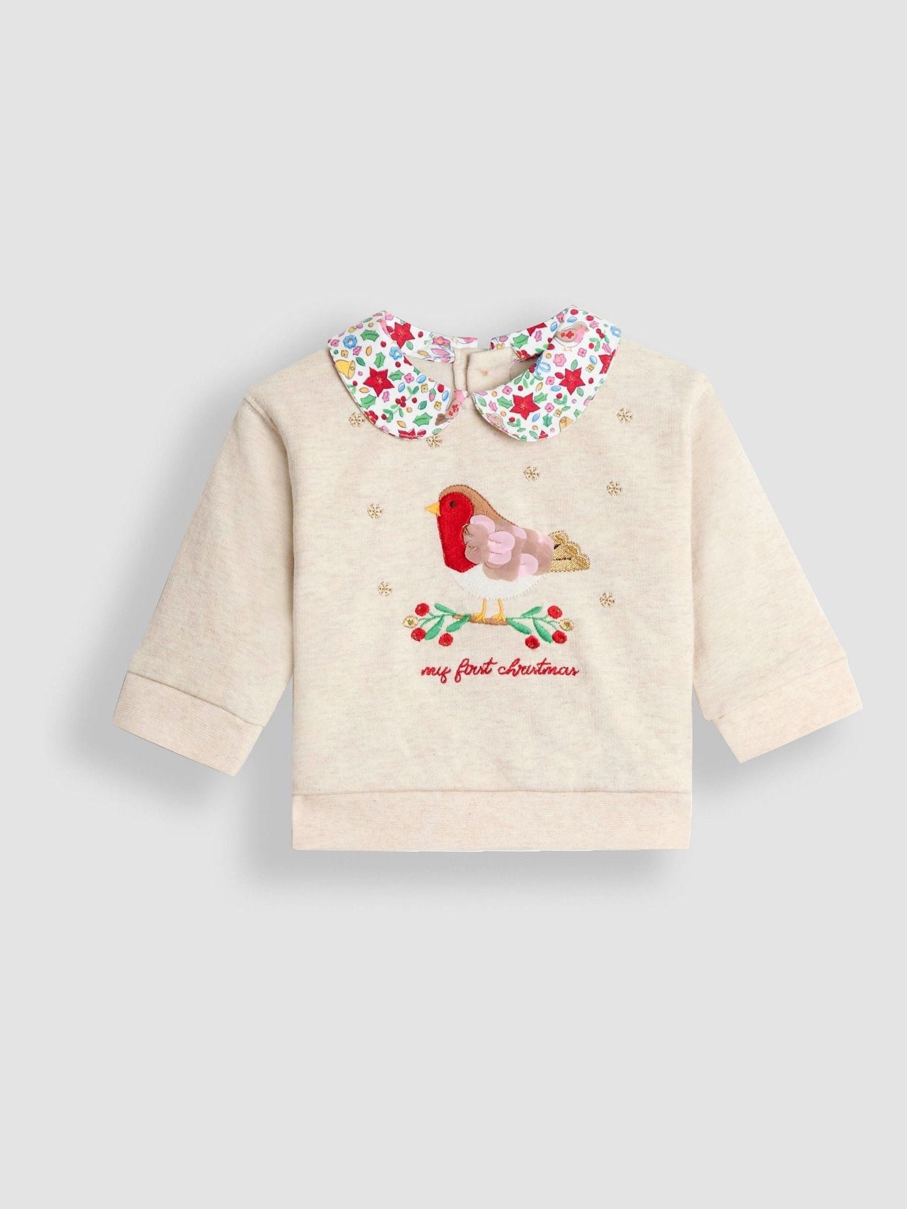 JoJo Maman Bébé My First Christmas Sweatshirt & Leggings Set