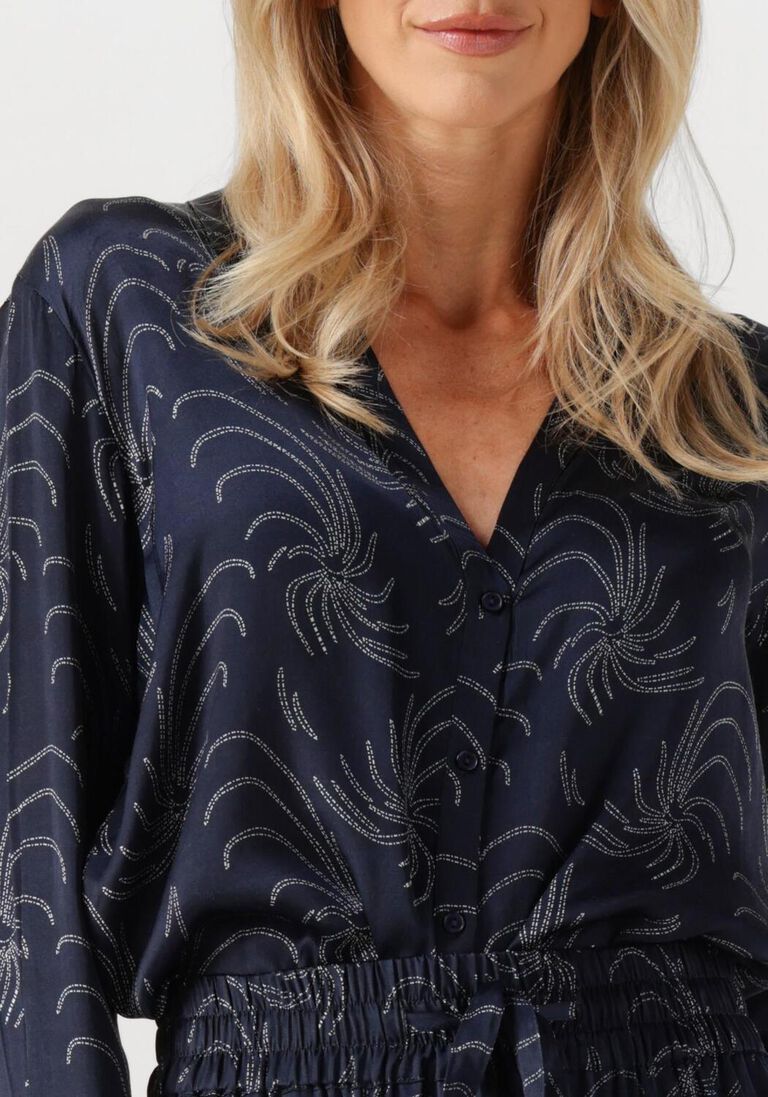 donkerblauwe ibana blouses talmy