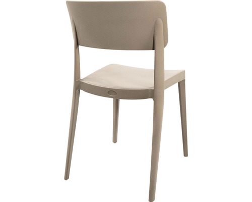 Veba Wing stapelstoel, 82 x 47 x 45 cm, kunststof, beige