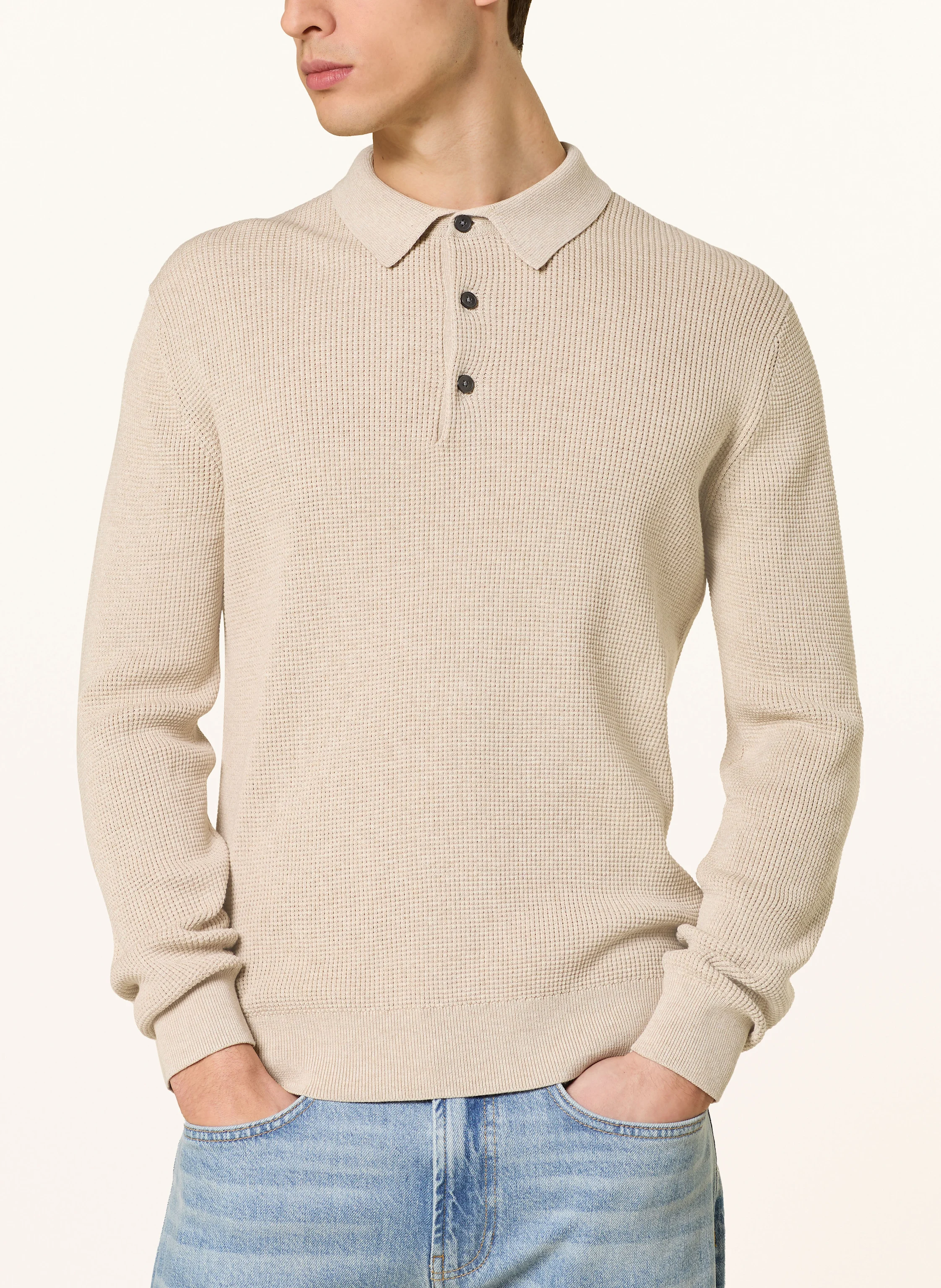 OLYMP Strick-Poloshirt