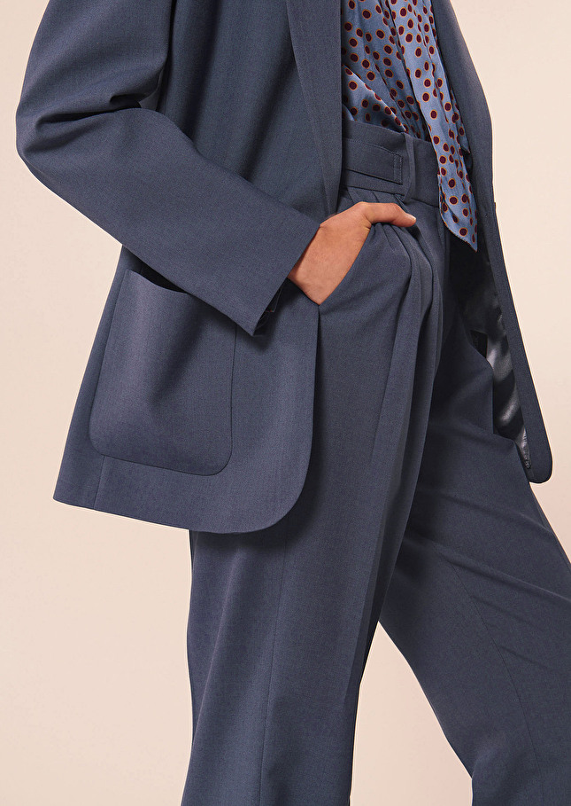 Veste Viggobleue en laine