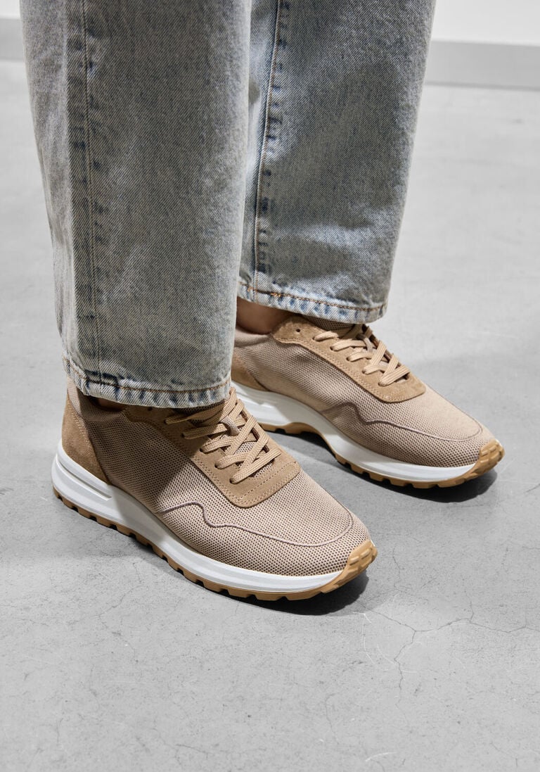 grijze stefano lauran lage sneakers lj2505