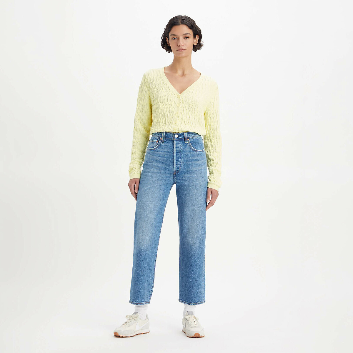 Calça jeans Levi's Ribcage reta até o tornozelo