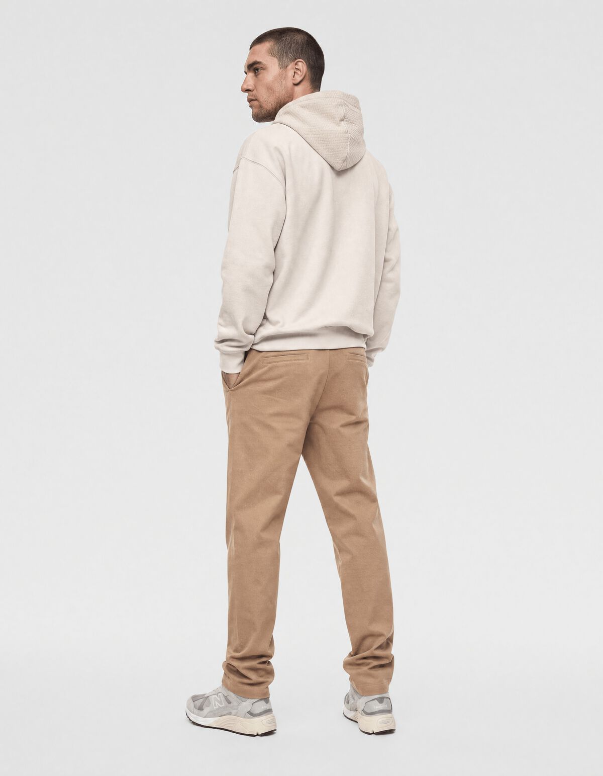 Keper Structuur Broek Lichtbruin