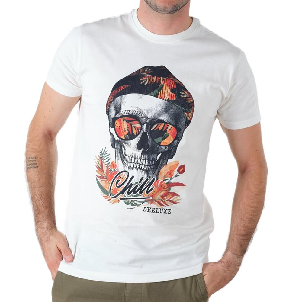 Deeluxe T-shirt Blanc Homme Deeluxe Jek