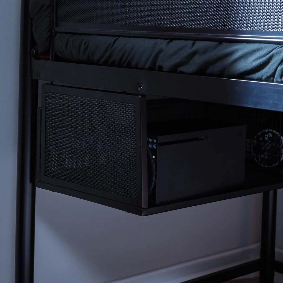 Xrocker Contra Mid-Sleeper Gaming Bunk Bed With Reversible Profile - Black And Camo