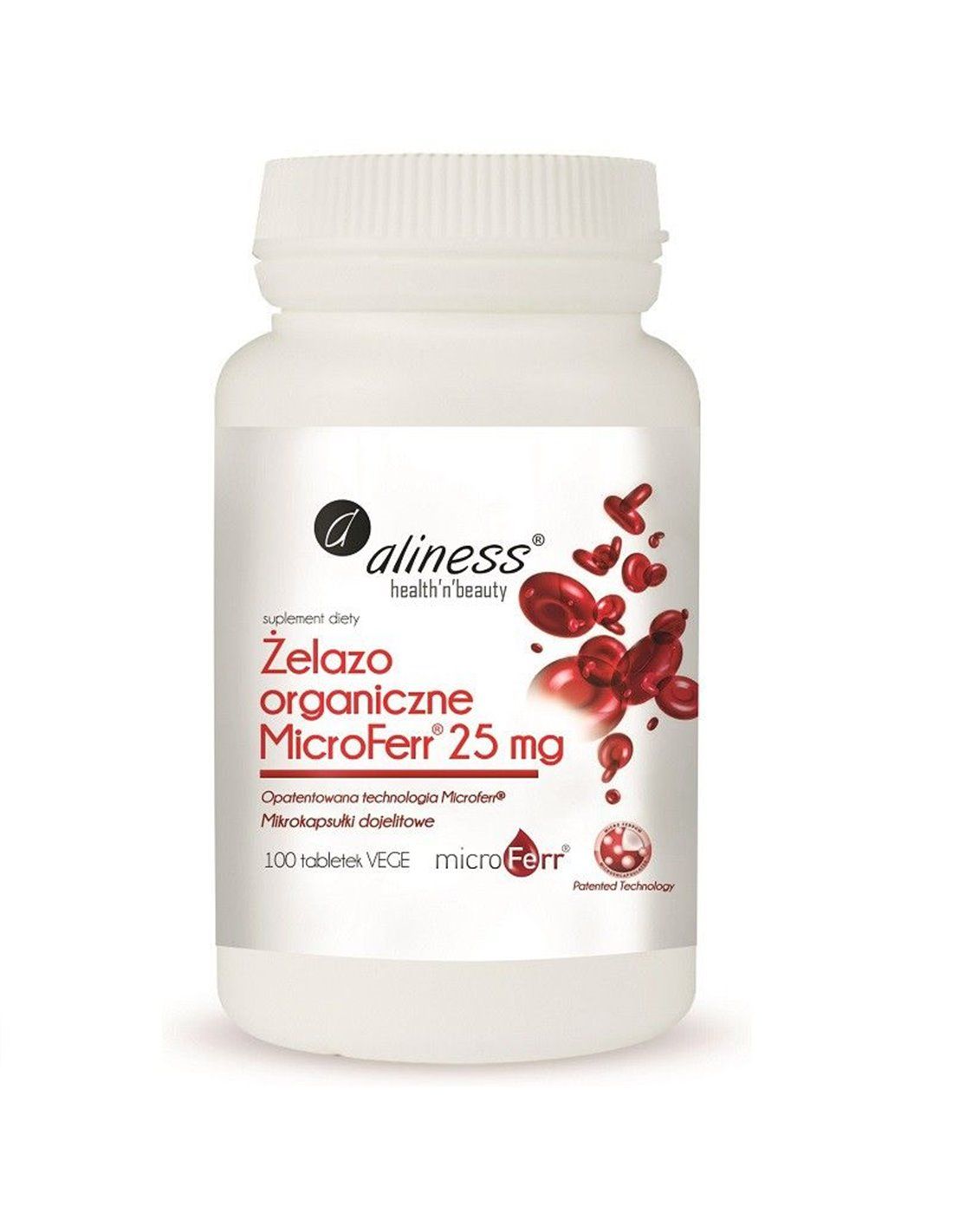 Aliness MicroFerr® Organic Iron 25 mg