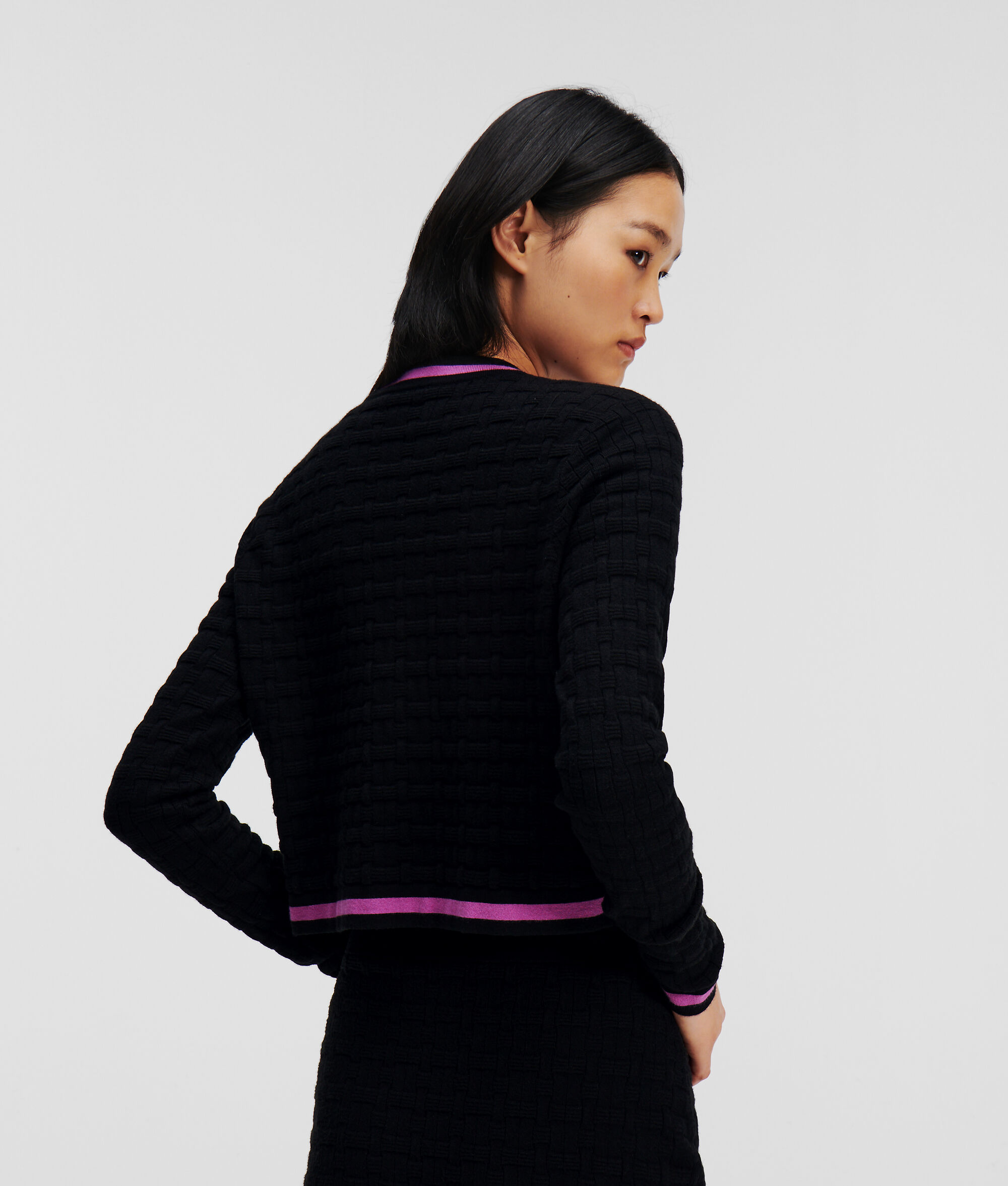 CARDIGAN EN MAILLE TEXTURÉ