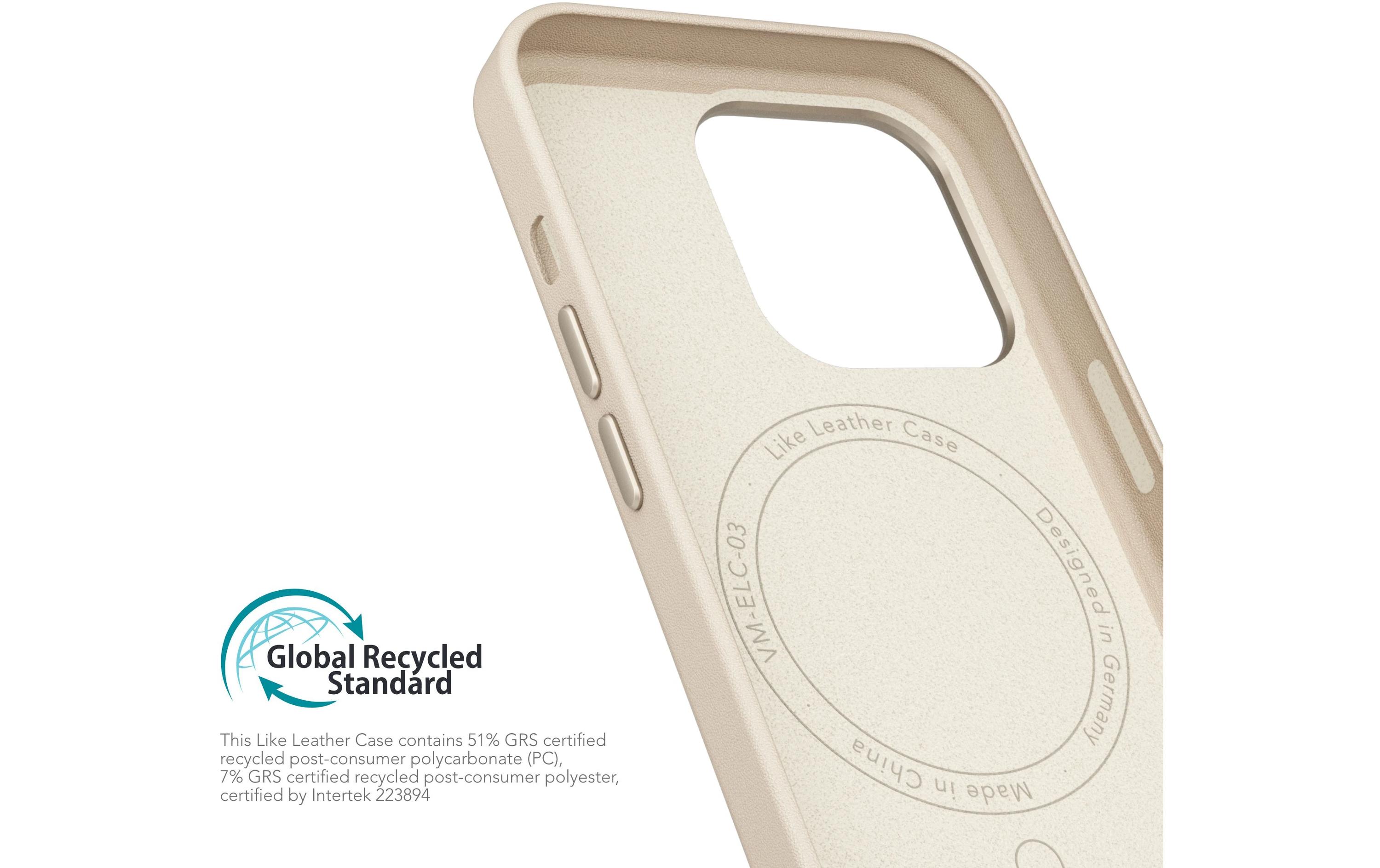 Back Cover Like Leather iPhone 16 Pro BeigeLeather Backcover für das Apple iPhone 16 Pro