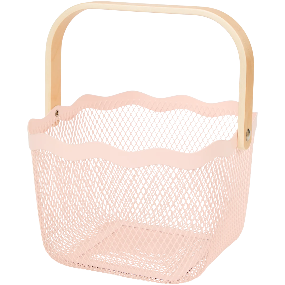 Metalen mand 24,5 x 24,5 x 17,5 cm | diverse kleuren