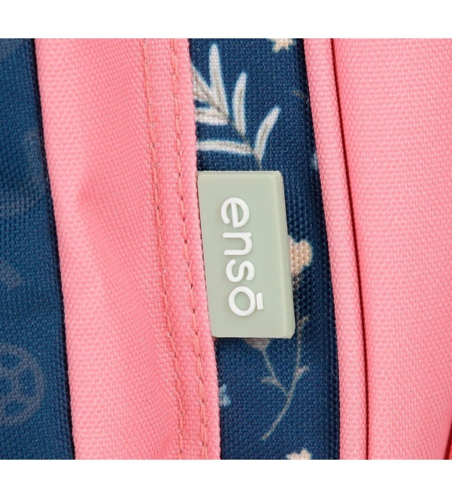 Enso Mochila escolar Ciao Bella 38 cm com vagão marinho