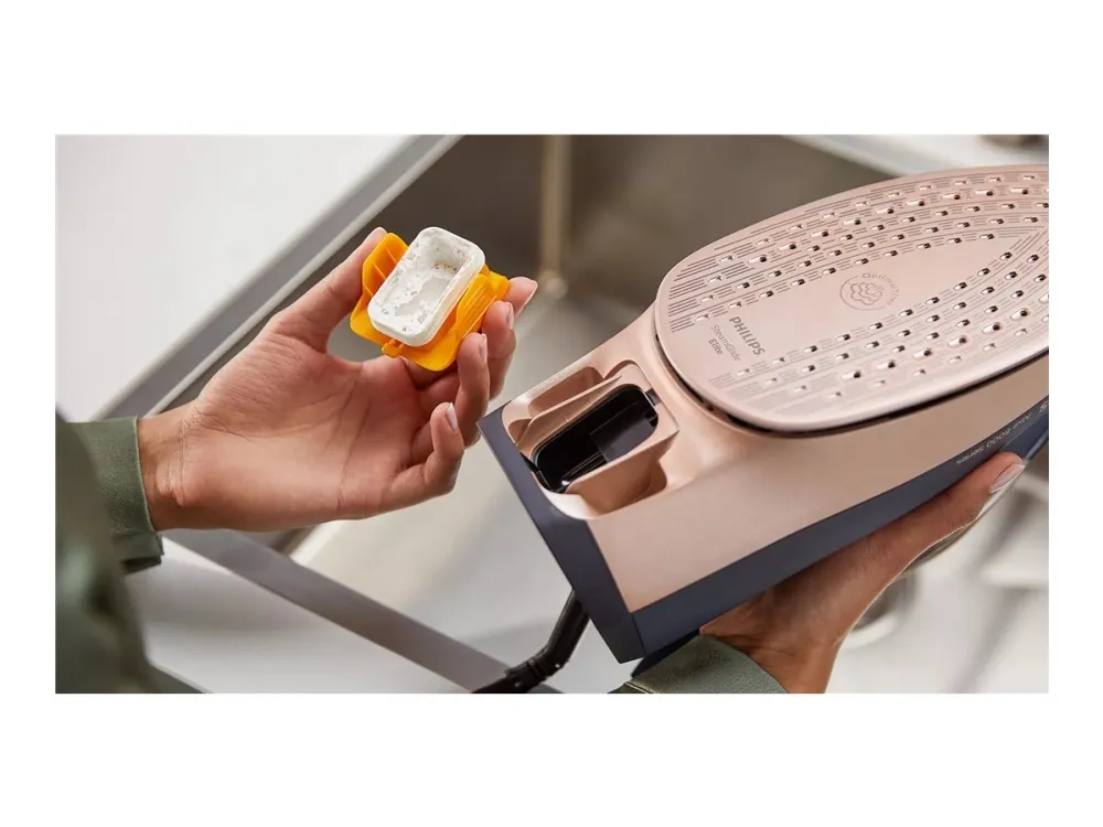 Philips Azur 8000 Series DST8050 - Dampstrygejern med automatisk afbrydelse - såleplade: SteamGlide Elite - 3000 W - mørkeblå