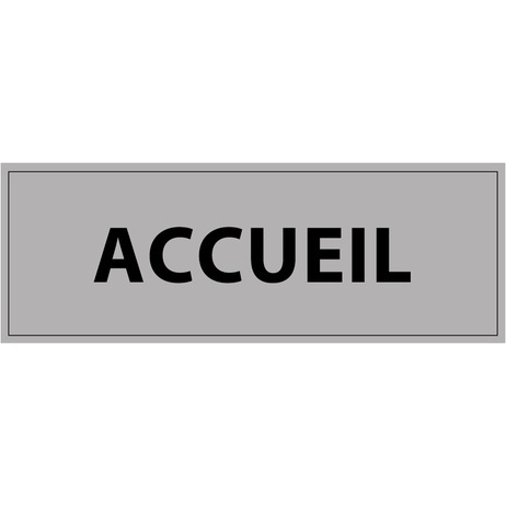 Plaque de porte ACCUEIL