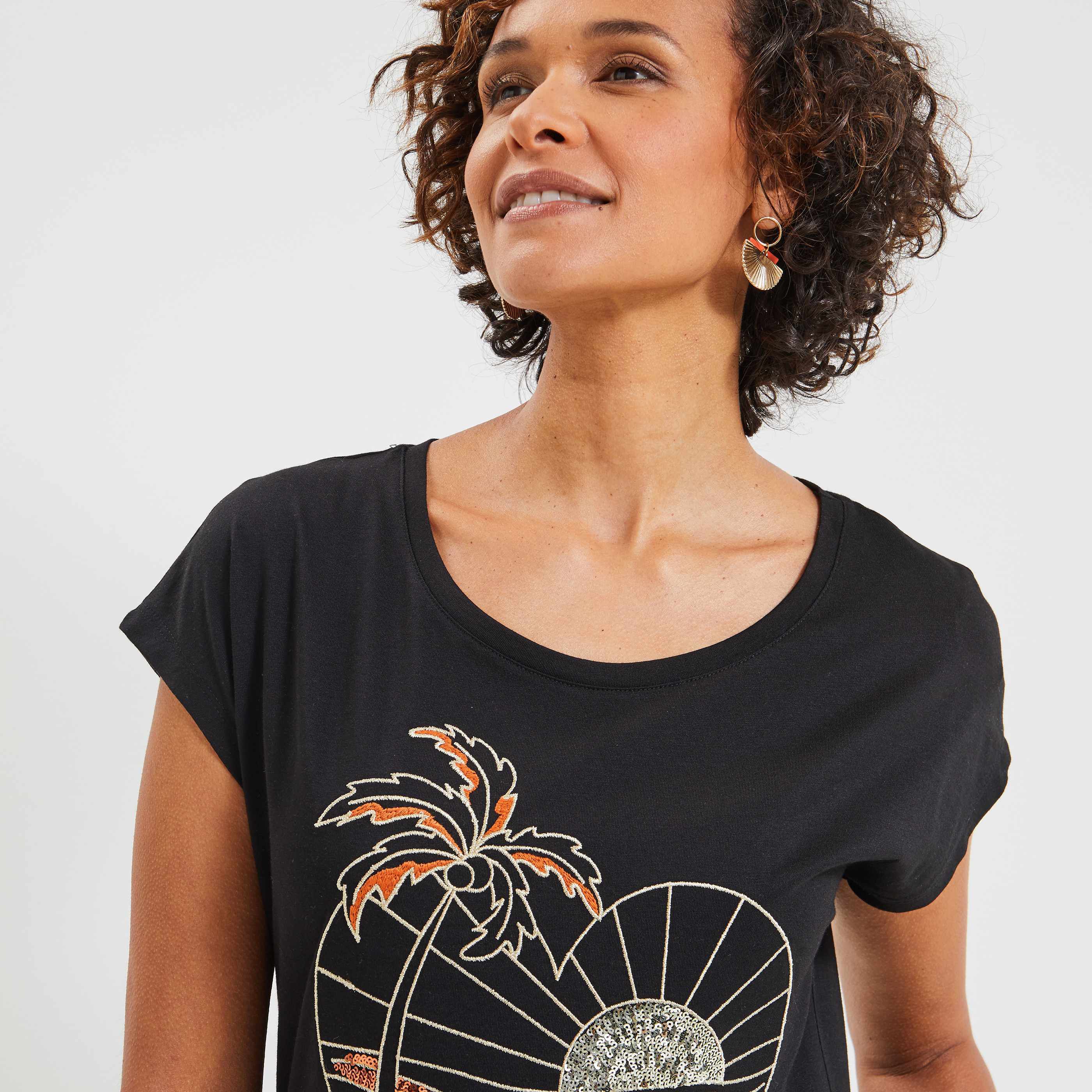 T-shirt femme - NOIR