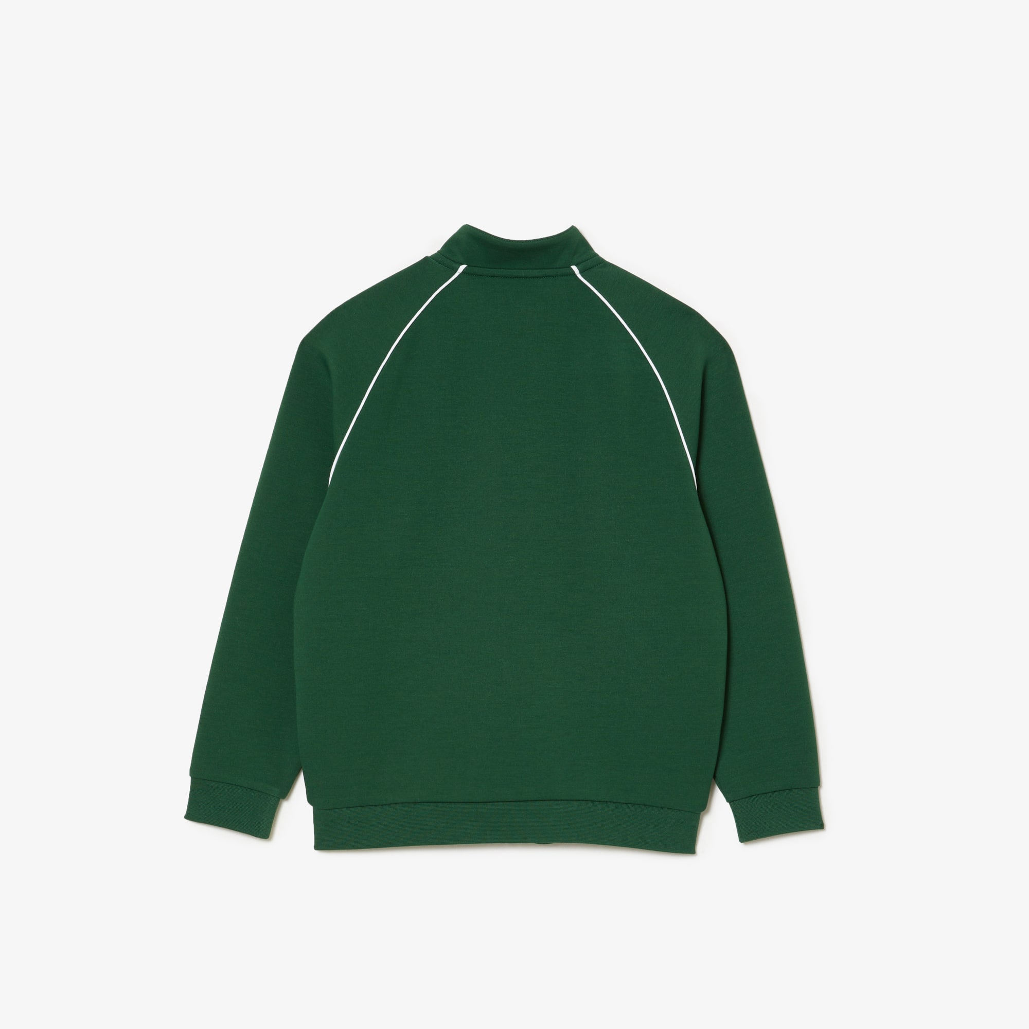Sweatshirt zippé avec détails contrastés Pullovers & Sweatshirts - Vert - Lacoste - Enfant