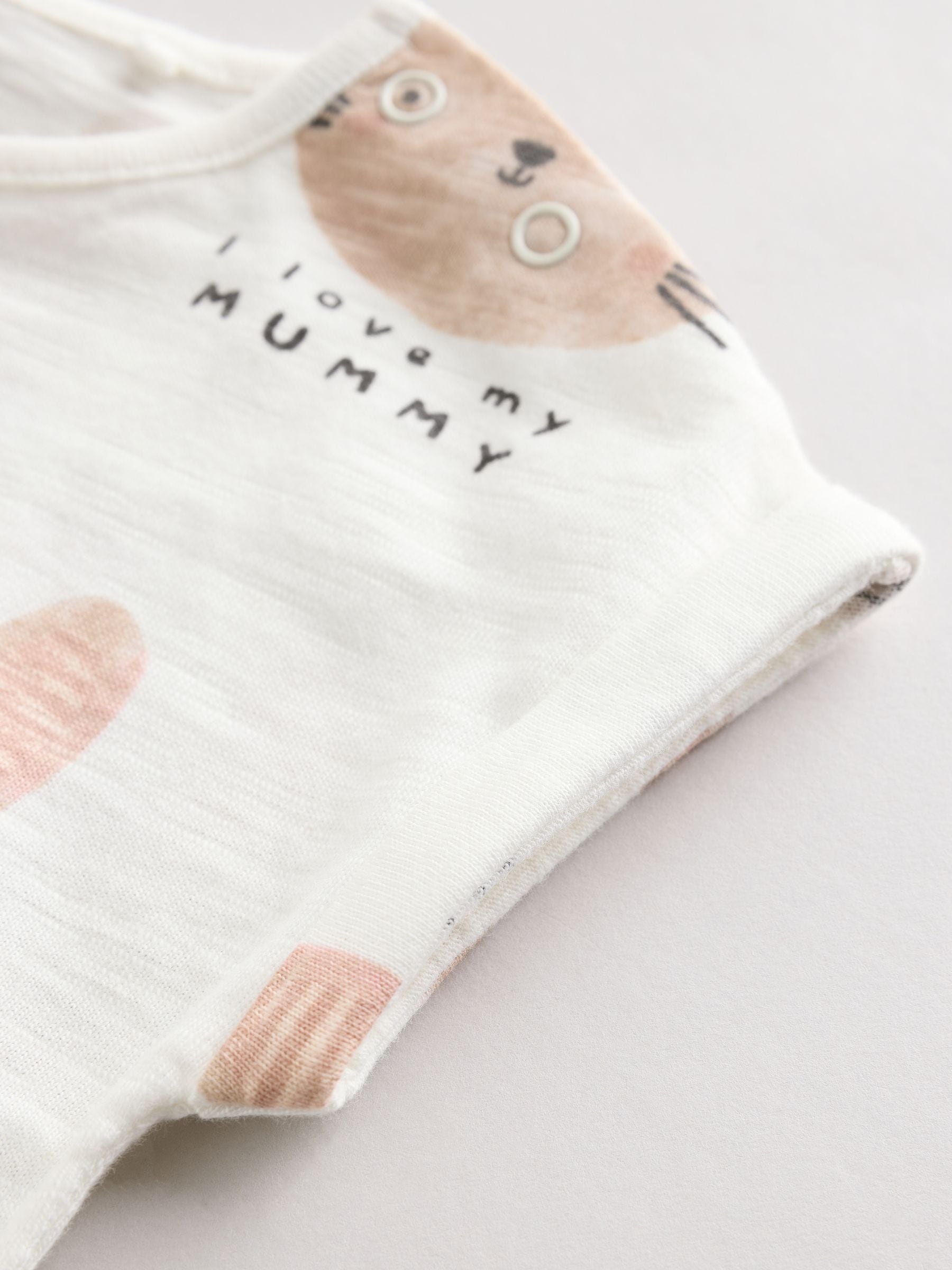 Ecru I Love My Mummy - Babyrompertje