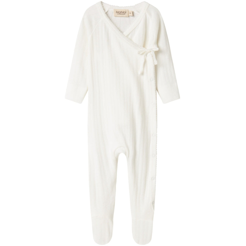 Køb MarMar New Born Modal Pointelle Gentle White Rubetta Heldragt