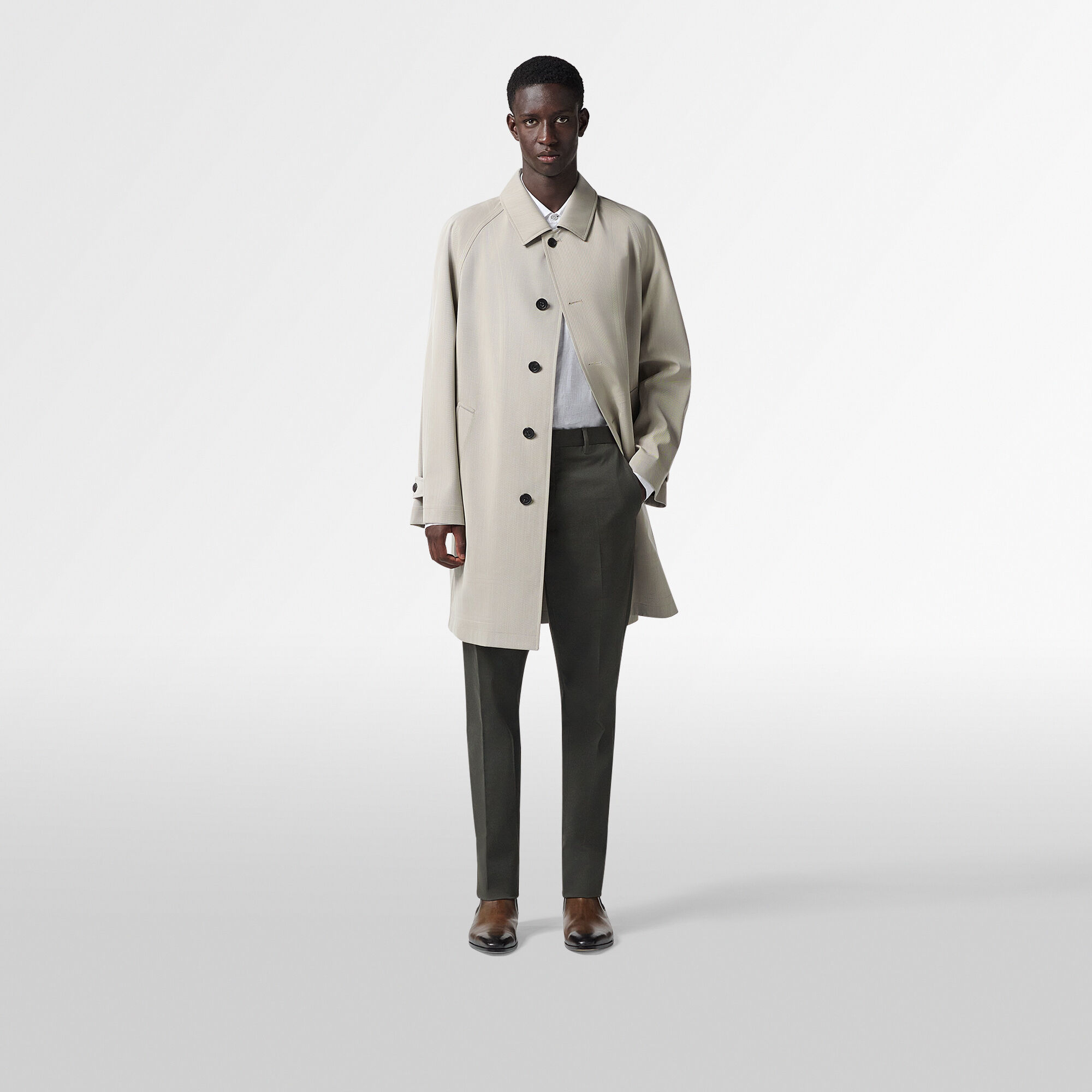 Manteau En Laine Technique