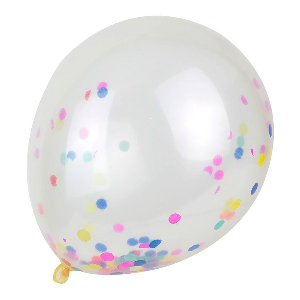 Lot de 10 ballons confettis