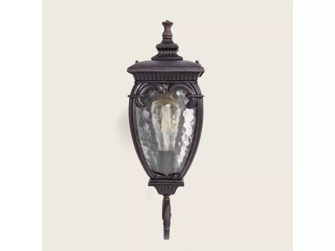Lampe Murale Extérieure Aluminium Grivale Rouille