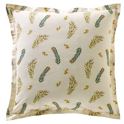 Linge de lit motif feuillage - BECQUET CRÉATION