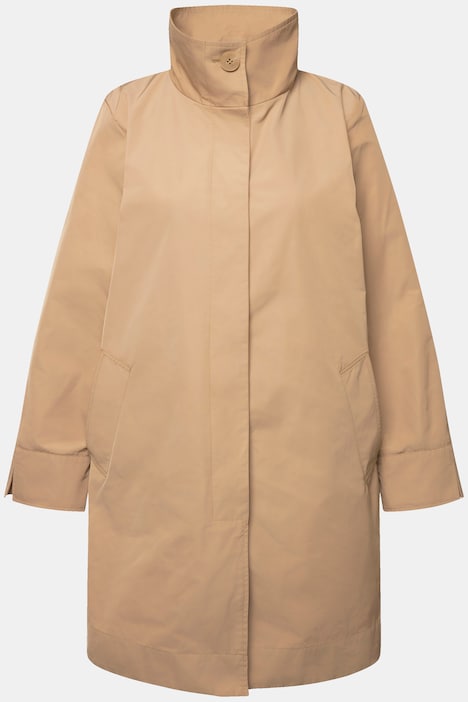 Jacke, Stehkragen, Rückenfalte, Langarm