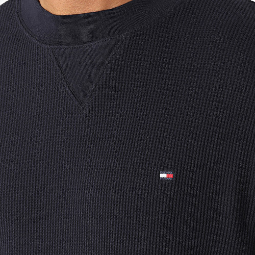 Tee Shirt Manches Longues Fine Waffle 8581 Bleu Marine