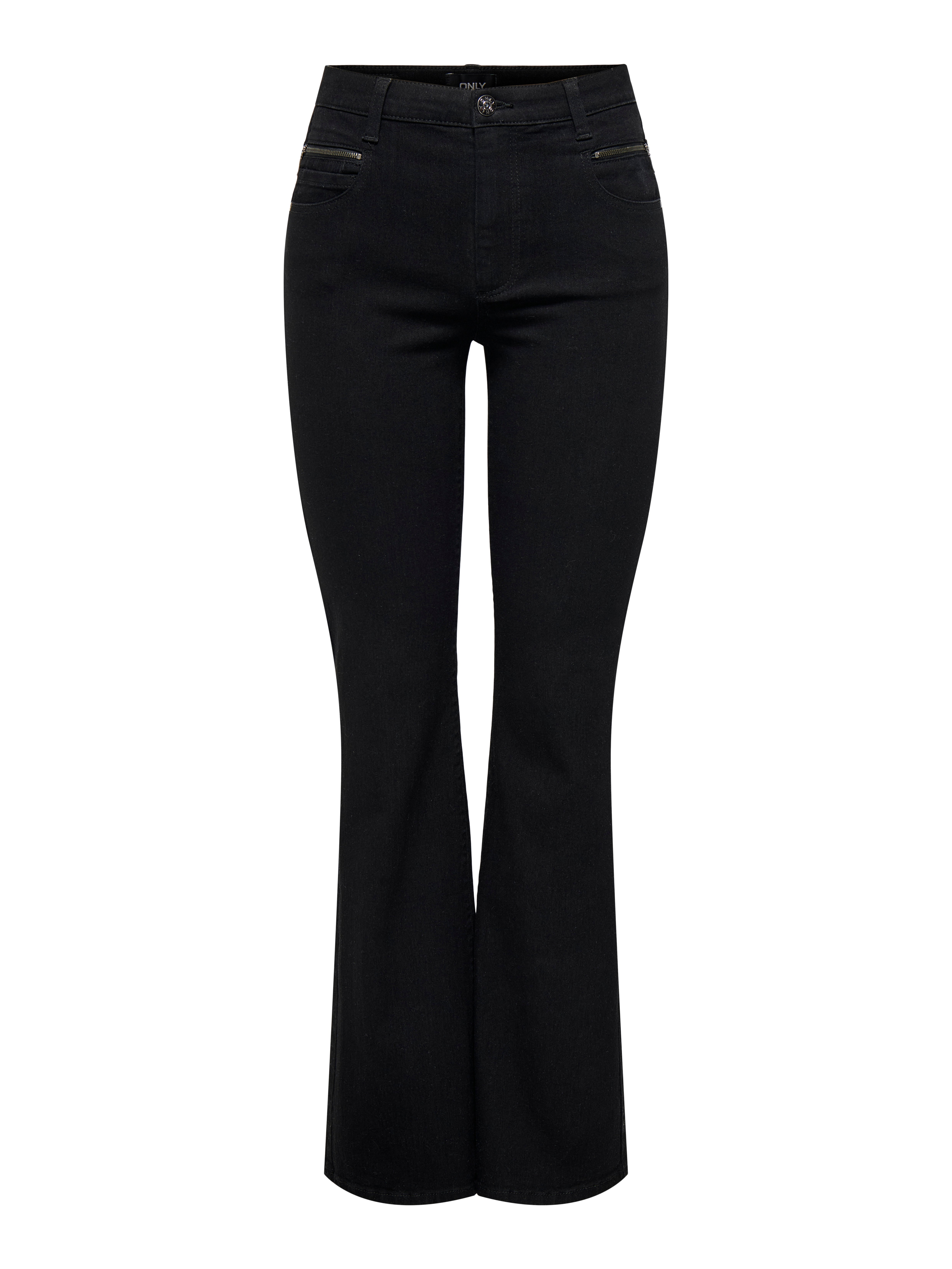 ONLSANDRA Hohe Taille Ausgestellt Jeans Black