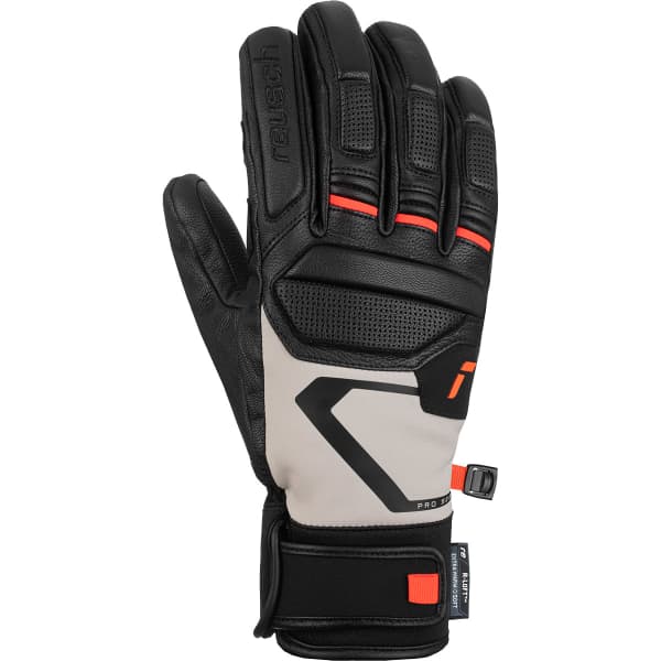 Gant de ski REUSCH PRO RC BLACK/GLACIER GREY/FLUO RED